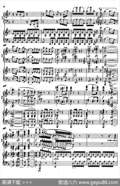 d小调第九交响曲Op.125（双钢琴P3——12）|路德维希·冯·贝多芬