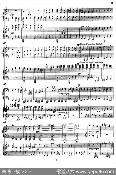 d小调第九交响曲Op.125（双钢琴P33——42）|路德维希·冯·贝多芬
