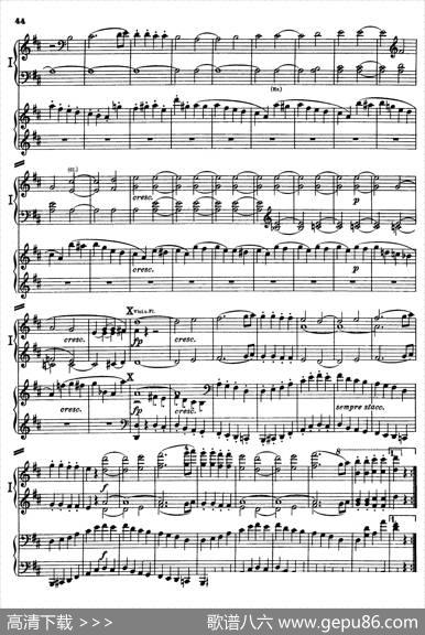 d小调第九交响曲Op.125（双钢琴P43——52）|路德维希·冯·贝多芬