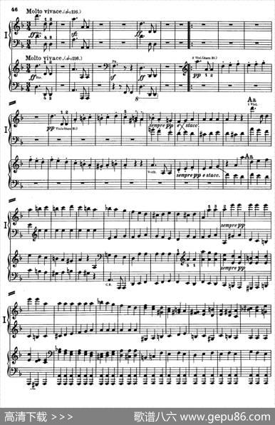 d小调第九交响曲Op.125（双钢琴P43——52）|路德维希·冯·贝多芬