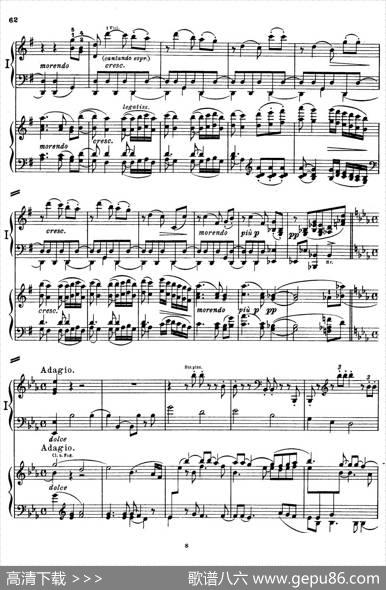 d小调第九交响曲Op.125（双钢琴P53——62）|路德维希·冯·贝多芬