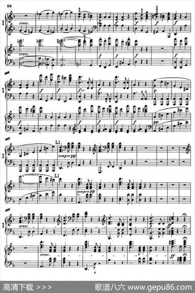 d小调第九交响曲Op.125（双钢琴P53——62）|路德维希·冯·贝多芬