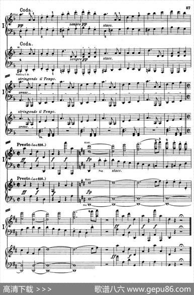 d小调第九交响曲Op.125（双钢琴P53——62）|路德维希·冯·贝多芬