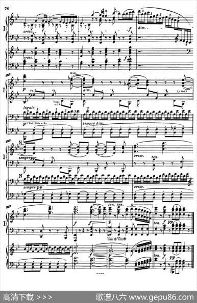d小调第九交响曲Op.125（双钢琴P63——72）|路德维希·冯·贝多芬