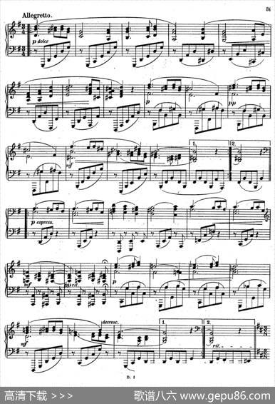 FourPieces4首小品Op.2（Ⅳ）|厄恩斯特·凡·多南依