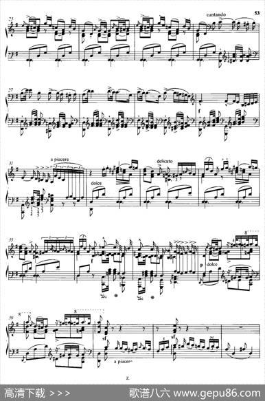 SoiréesMusicalesS.424（《音乐晚会（全12首）》第7首）|李斯特改编