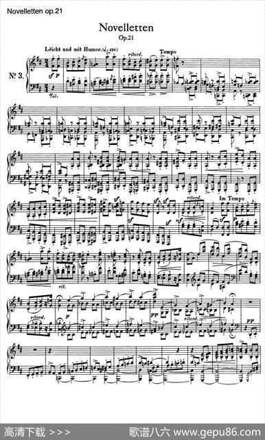 NovellettenOp.21（3）|罗伯特·舒曼