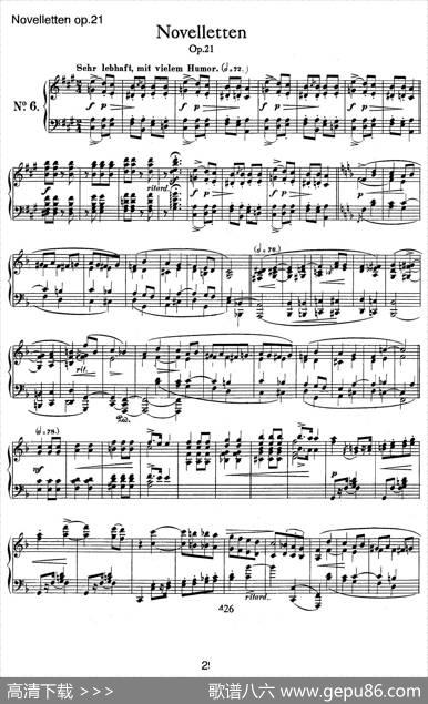 NovellettenOp.21（6）|罗伯特·舒曼