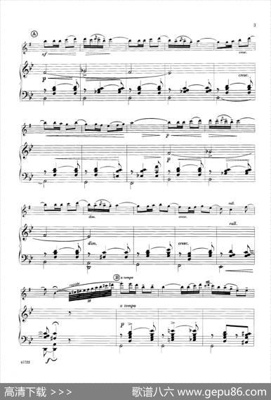 15首古典萨克斯独奏曲：1、Canzonetta（中音萨克斯+钢琴伴奏）
