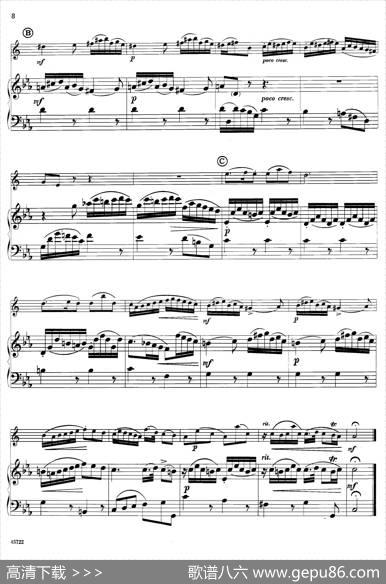 15首古典萨克斯独奏曲：2、SicilienneandAllegro（中音萨克斯+钢琴伴奏）