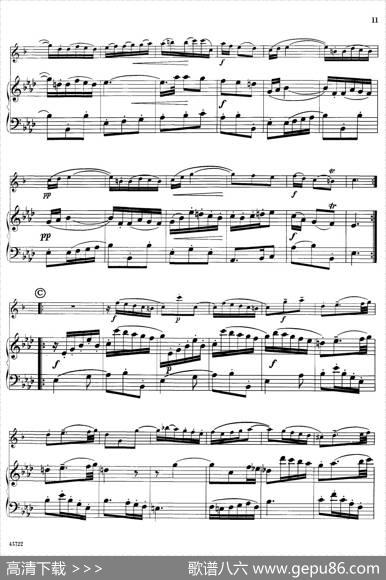 15首古典萨克斯独奏曲：2、SicilienneandAllegro（中音萨克斯+钢琴伴奏）