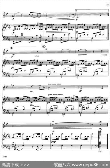 15首古典萨克斯独奏曲：5、RomanticPiece（中音萨克斯+钢琴伴奏）