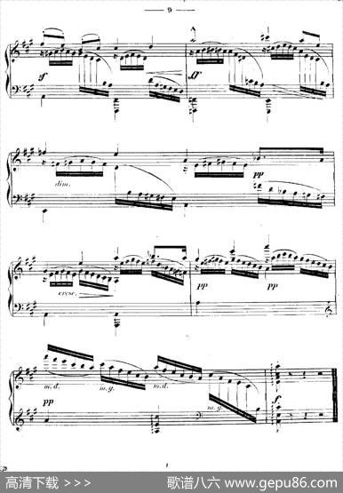 A大调练习曲“小溪”（Op.6）|卡尔·陶西格