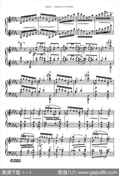 ScherzoNo.2inB-flatMinor（降b小调第二谐谑曲）|米利·巴拉基列夫