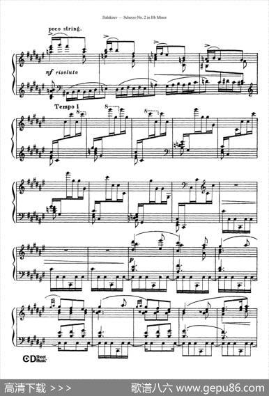 ScherzoNo.2inB-flatMinor（降b小调第二谐谑曲）|米利·巴拉基列夫