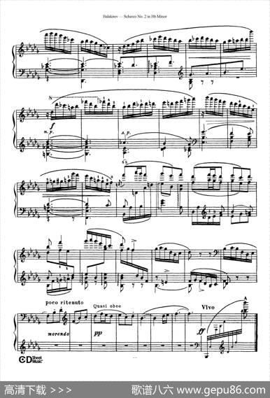 ScherzoNo.2inB-flatMinor（降b小调第二谐谑曲）|米利·巴拉基列夫