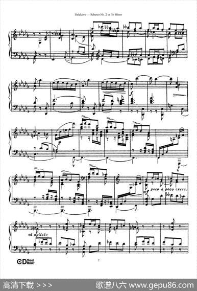 ScherzoNo.2inB-flatMinor（降b小调第二谐谑曲）|米利·巴拉基列夫
