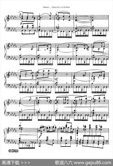ScherzoNo.2inB-flatMinor（降b小调第二谐谑曲）|米利·巴拉基列夫