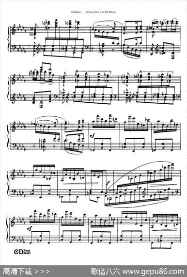 ScherzoNo.2inB-flatMinor（降b小调第二谐谑曲）|米利·巴拉基列夫