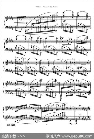 ScherzoNo.2inB-flatMinor（降b小调第二谐谑曲）|米利·巴拉基列夫