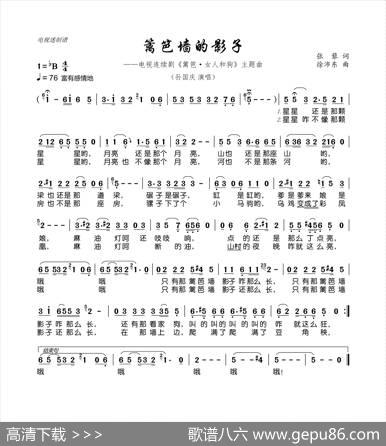 篱笆墙的影子（连续剧《篱笆·女人和狗》主题曲） - 张藜|徐沛东