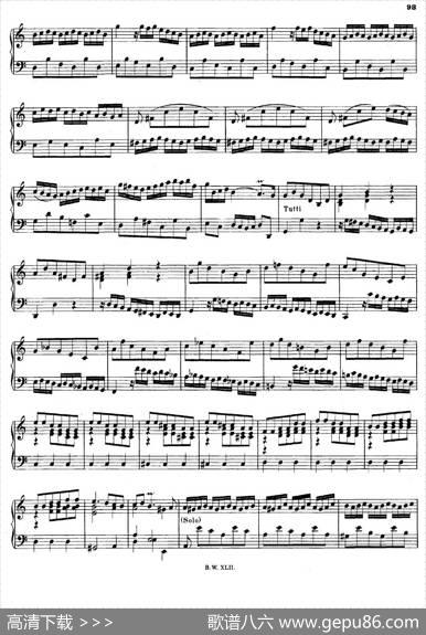 16ConcertosBWV972-987（十六首为独奏古钢琴而作的协奏曲）（P31——40）|约翰.塞巴斯蒂安.巴赫