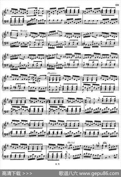 16ConcertosBWV972-987（十六首为独奏古钢琴而作的协奏曲）（P61——70）|约翰.塞巴斯蒂安.巴赫