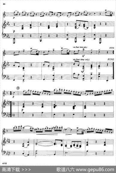 15首古典萨克斯独奏曲：10、Minuet（中音萨克斯+钢琴伴奏）