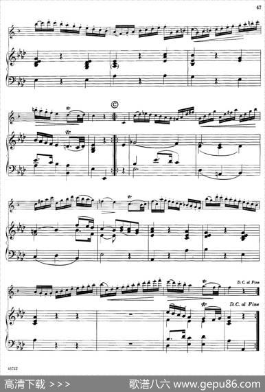 15首古典萨克斯独奏曲：10、Minuet（中音萨克斯+钢琴伴奏）