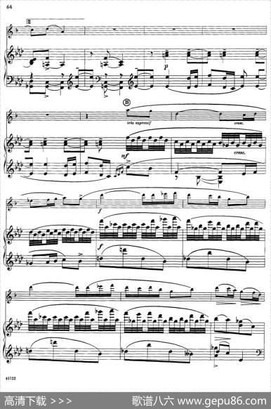 15首古典萨克斯独奏曲：14、sonatine（中音萨克斯+钢琴伴奏）