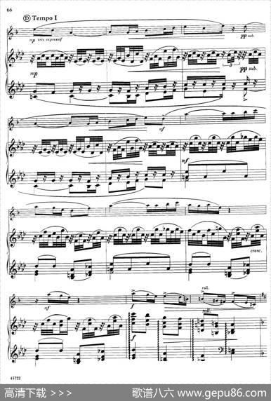 15首古典萨克斯独奏曲：14、sonatine（中音萨克斯+钢琴伴奏）