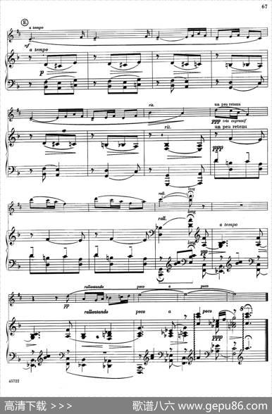 15首古典萨克斯独奏曲：14、sonatine（中音萨克斯+钢琴伴奏）