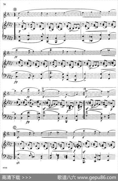15首古典萨克斯独奏曲：15、FantasyPiece（中音萨克斯+钢琴伴奏）
