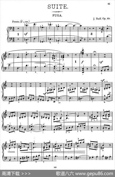 a小调第一组曲Op.69（5、FUGA）