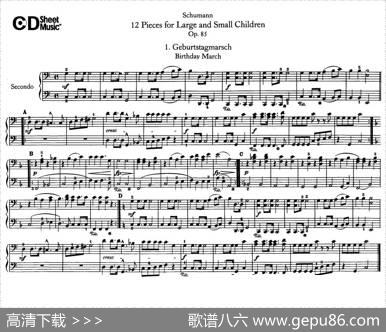 12首为孩子们而作的四手联弹曲Op.85（四手联弹）（1）|罗伯特·舒曼
