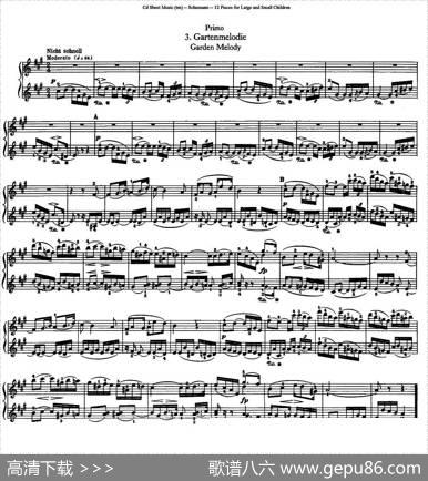 12首为孩子们而作的四手联弹曲Op.85（四手联弹）（3）|罗伯特·舒曼