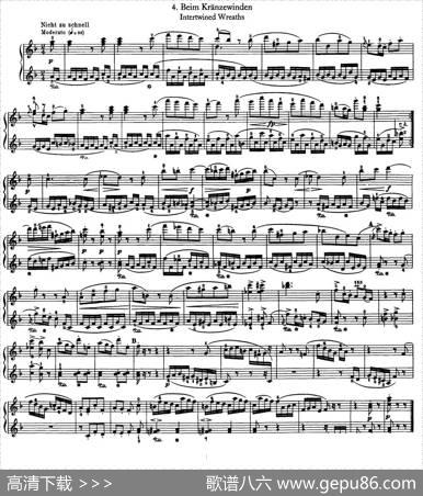 12首为孩子们而作的四手联弹曲Op.85（四手联弹）（4）|罗伯特·舒曼