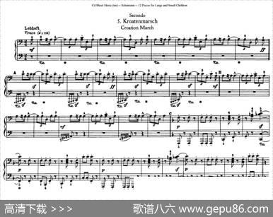 12首为孩子们而作的四手联弹曲Op.85（四手联弹）（5）|罗伯特·舒曼