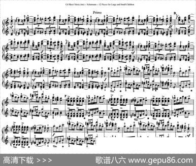 12首为孩子们而作的四手联弹曲Op.85（四手联弹）（5）|罗伯特·舒曼