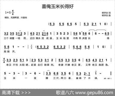 喜俺玉米长得好 - 杨学全|杨学全