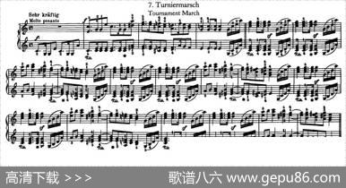 12首为孩子们而作的四手联弹曲Op.85（四手联弹）（7）|罗伯特·舒曼