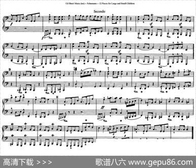 12首为孩子们而作的四手联弹曲Op.85（四手联弹）（7）|罗伯特·舒曼