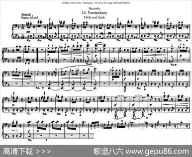 12首为孩子们而作的四手联弹曲Op.85（四手联弹）（10）|罗伯特·舒曼