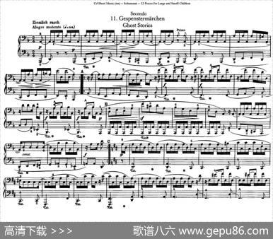 12首为孩子们而作的四手联弹曲Op.85（四手联弹）（11）|罗伯特·舒曼