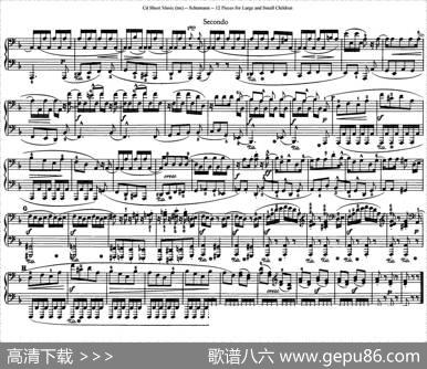 12首为孩子们而作的四手联弹曲Op.85（四手联弹）（11）|罗伯特·舒曼