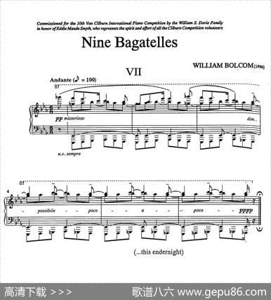 NineBagatelles（9首小品）（Ⅶ）|威廉·博尔科姆