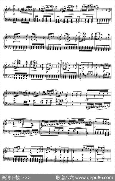 降B大调钢琴奏鸣曲（PianoSonatainB-flatMajorOp.1）|理查德·瓦格纳