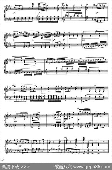 降B大调钢琴奏鸣曲（PianoSonatainB-flatMajorOp.1）|理查德·瓦格纳