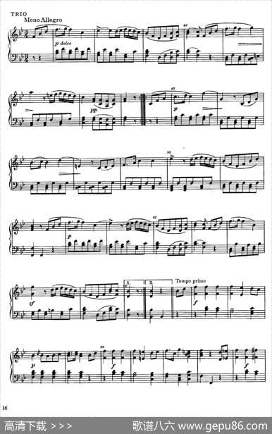 降B大调钢琴奏鸣曲（PianoSonatainB-flatMajorOp.1）|理查德·瓦格纳