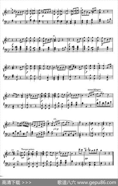 降B大调钢琴奏鸣曲（PianoSonatainB-flatMajorOp.1）|理查德·瓦格纳